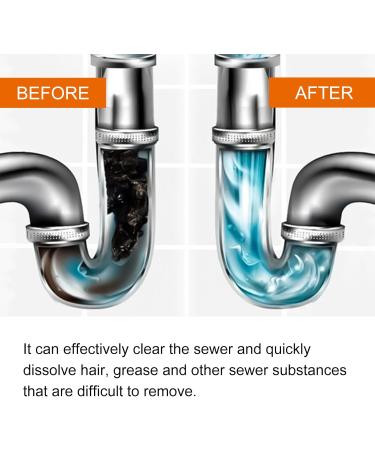 Sink and Drain Cleaner Quick Drain Cleaner Dissolves Clogs For All Pipes (2piece) - Buy Online on GoSupps.com