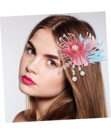 Beatifufu Flower Hairpin Ocean Hair Styling Clip Beach Starfish Hairpin Tropical Hair Barrettes Seashell Hair Clip Mermaid Hair Clips for Tropical Flower Hair Clip Fabric - Buy Online on GoSupps.com