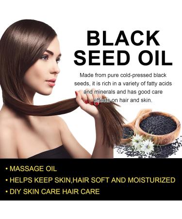 Black Seed Oil Black Seed Oil for Hair & Face Black Seed Hair Growth Serum Hair Serum for Dry Damaged Hair Face & Hair Anti Aging Face Serum Natural Hair Growth Serum Hair Growth & Smooth Your Skin - Buy Online on GoSupps.com
