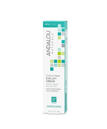 Andalou Naturals Coconut Water Eye Lift Cream - Hydrating & Firming 0.6 oz - Buy Online on GoSupps.com