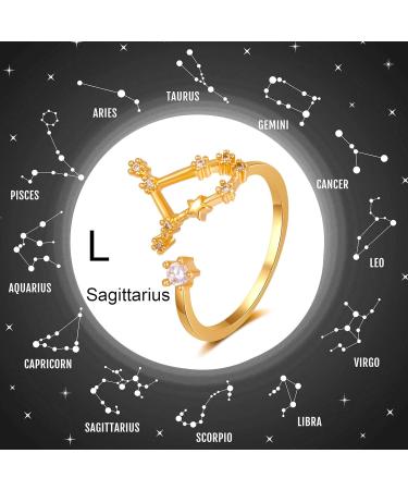 Subeline 12 Constellation Adjustable Ring - Horoscope Collection Birthday Gift for Women & Teen Girls - Buy Online on GoSupps.com
