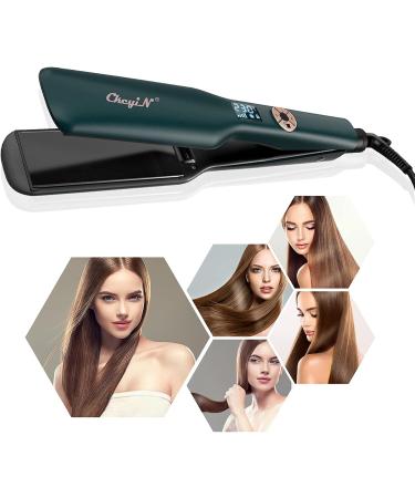 CCKeyin Smooth Iron Wide - 44mm Extra Wide Hair Care with Digital LCD 12 Heat Settings (120-230 C) - Portable Travel Hair Smoother in Green - Buy Online on GoSupps.com