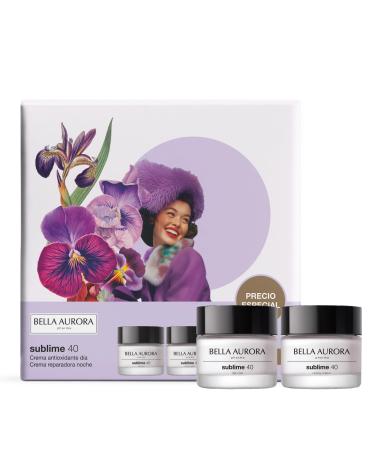 BELLA AURORA BELLA AURORA - Sublime Pack 40 50ml antioxidant day cream + 50ml repairing night cream anti-aging and brightening treatment 40+ years reduces wrinkles and expression lines evens out and
