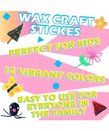 Wax Craft Sticks for Kids - 600 Bendable Molding Sculpting Sticks in 13 Colors with Storage Box - DIY School Project Supplies - Buy Online on GoSupps.com