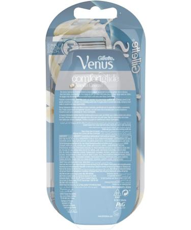 Buy Venus Comfortglide Vanilla Ladies Razor | No Shaving Cream Required | Official Razor with 1 Blade - International Shipping - Buy Online on GoSupps.com
