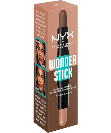 NYX Professional Makeup Stick Highlight et Contour Double Embout D finition et Brillance Modulable et Vegan Wonder Stick Medium 4 couleurs disponibles - Buy Online on GoSupps.com