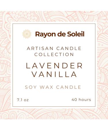 Decorative Soy Wax Candle - Luxurious Lavender Vanilla Scent in Black Matt Glass | 40 Hour Burn Time | Relaxing & Aesthetic Home Decor - Buy Online on GoSupps.com
