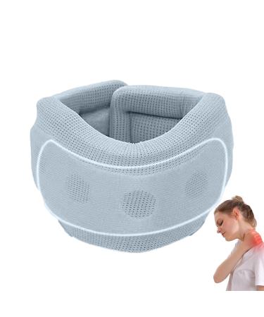 Cervical Collar Soft Neck Brace | Cervicorrect Neck Brace with Memory Foam and Elastic Supports - Soft Neck Support Relieves Pressure in Spine Erg Wraps Blue M.