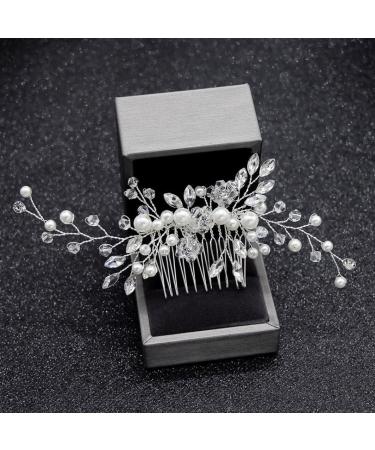 Hair Combs Slides Clips Bridal Flower Hair Pins for Girls Women Hair Accessories - Buy Online on GoSupps.com