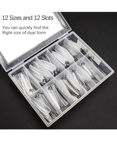 C12rtive 120Pcs Dual Nail Forms Almond Extension - Full Cover Nail Molds for Poly Gel & Nail Art Design - Buy Online on GoSupps.com