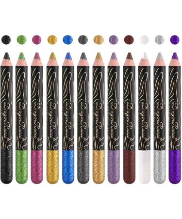 Shimmer Eyeshadow Stick | Glitter Eyeshadow Stick Set - Waterproof Eyeshadow Kit Long-Lasting Cream Eye Shadow Stick Makeup for Women Girls Gifts Uwariloy - Buy Online on GoSupps.com