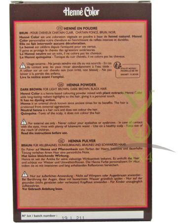 HENNE COLOR Henna Hair Dye Powder Brown 100g (PACK OF 3) Brown 100 g (Pack of 3) - Buy Online on GoSupps.com