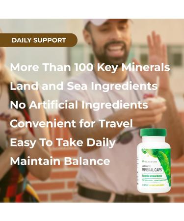 Youngevity Ultimate Mineral Caps - 70+ Essential Full Spectrum Trace Minerals - Nutrient-Dense Derived from Humic & Aquamin Seaweed (64 Capsule) (Pack of 4) 64 Count (Pack of 4) - Buy Online on GoSupps.com