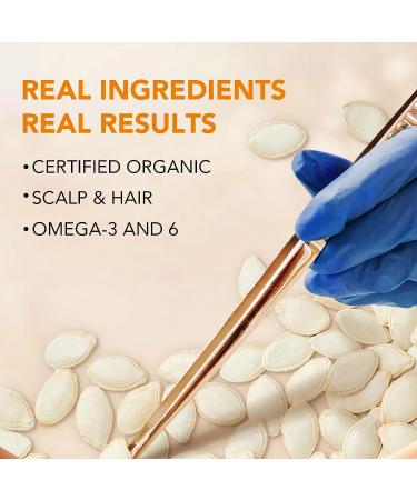 Pumpkin Seed Oil Duo: Hair Growth, Skin Care, Nail Nourishment, Scalp Relief, Blood Circulation, Moisturizer, Lash Serum - 2 Bottles - Buy Online on GoSupps.com