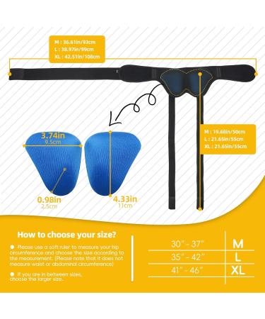 Hernia Belt Truss for Men & Women | Adjustable Groin Support for Inguinal & Sports Hernia | Pain Relief & Recovery - Medium Size - Buy Online on GoSupps.com