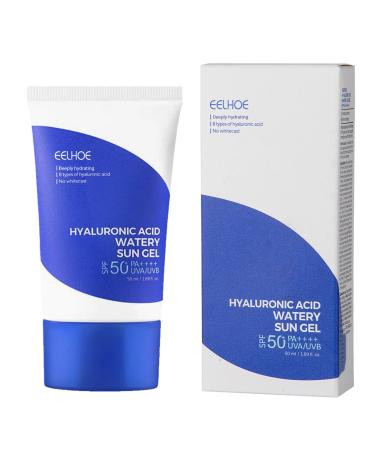 Hyaluronic Acid Watery Sun Gel - SPF50+ PA++++ Sunscreen Hyaluronic Acid Sunscreen Daily Moisturizing Sunscreen Sunscreen Face Moisturiser With No White Cast (50ML)