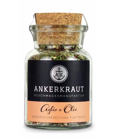 Ankerkraut Aglio e Olio - Premium Italian Spice Mix for Pasta & Spaghetti Noodles in 50g Cork Jar - Buy Online on GoSupps.com