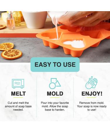 Saponify 2lb Shea Butter Melt and Pour Soap Base - Pure Skin-Moisturizing Glycerin Soap Blocks for Easy Soap Making - Buy Online on GoSupps.com