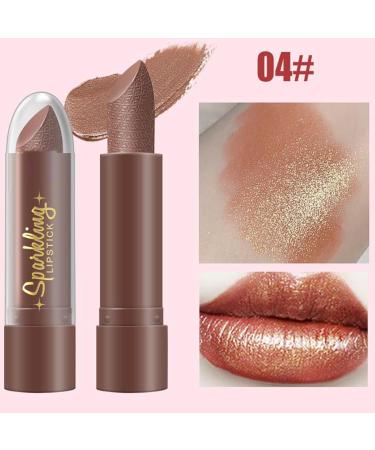  Ruwshuuk Iridescent Lipstick - Water-Resistant Lip Tint - Pack of 6 Moisturizing Travel Lipsticks Intense Color for Women - Buy Online on GoSupps.com