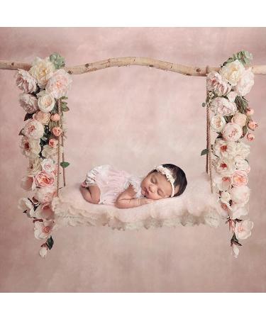 Pink Lace Newborn Photography Outfit for Girls | Pearl Lace Romper Props | Baby Photo Props | Short Sleeve (0-2 months) - Buy Online on GoSupps.com