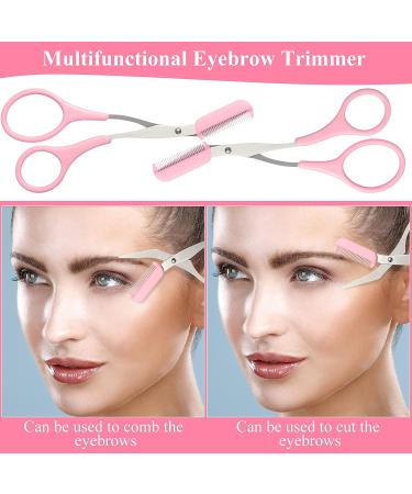 Eyebrow Scissors with Comb for Precision Hair Removal - Non-Slip Finger Grips - Beauty Tool for Men and Women - Buy Online on GoSupps.com