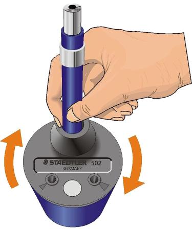 Staedtler 502 BK A6 Mars Rotary Action Lead Pointer and Tub for 2mm Leads  502BKA6 Blue 1 Pack - Buy Online on GoSupps.com