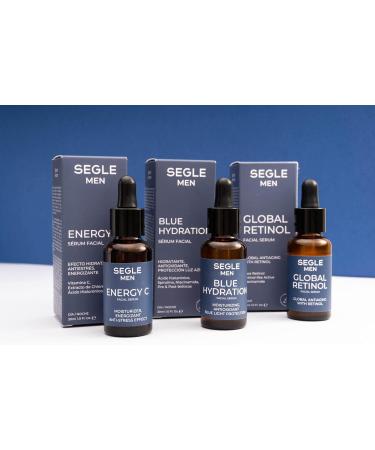 Segle Clinical | Blue Hydration Facial Serum for Men | Light Moisturizer | Blue light protection | 30ml - Buy Online on GoSupps.com