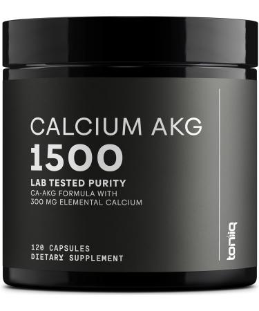 1800mg Ultra High Purity Ca AKG Supplement - 99%+ Highly Purified and Bioavailable Calcium Alpha-Ketoglutarate - Third-Party Tested - Calcium AKG Longevity Supplement - 120 Ca-AKG Vegetarian Capsules