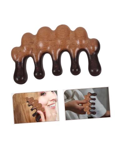 FOMIYES Wooden Massage Comb - Broad Tooth Hair Comb for Men | Durable 10x5cm Design Tool for Scalp Massage & Hair Care - Buy Online on GoSupps.com