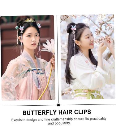 Beaupretty 2 Pairs Hanfu headwear hanfu hair accessories vintage hair clips girls hair accessories hair clips for kids japanese tassel hairpin kimono hair pin Vintage Hairpins Kid dense - Buy Online on GoSupps.com