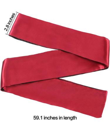 Hestya 2 Pack Satin Eye Mask Set - 150 cm, Black Rose Red and Black - Buy Online on GoSupps.com