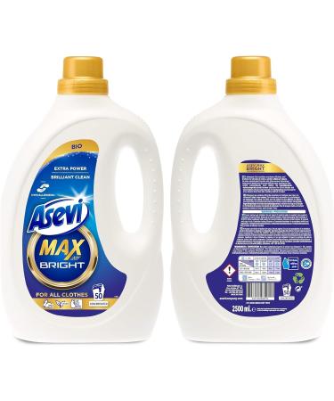 Asevi Max Bundle (3 x 50w) Hypoallergenic Bio Laundry Detergent Concentrated Liquid Laundry Cleanser | Bright Power Sanitiser - Buy Online on GoSupps.com