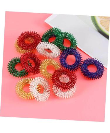TOVINANNA 18 STK Acupressure Ring Set | Spiky Finger Rings for Stress Relief & Massage | Decompression Toys for Kids & Adults - Buy Online on GoSupps.com