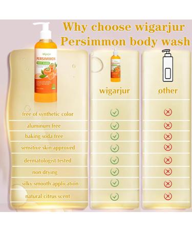 Persimmon Body Wash for Old People Smell Natural Deodorant Bar Soap for Strong Odor Smelly Feet Remove Cleansing Body Deodorizing with Persimmon & Green Tea Extracts - Buy Online on GoSupps.com