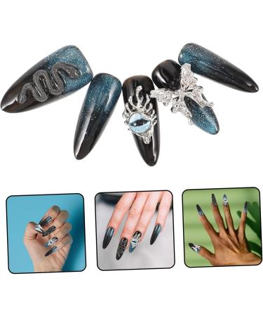 Beaupretty 1 Set Devil Eye Fake Nails Manicure Kit Stickers for Nails Long Nail Tips Adhesive Nail Tips Adhesive Nails Nail Tips for Nails Professional Nails Stickers False Nails Plastic - Buy Online on GoSupps.com
