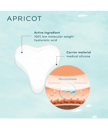 APRICOT Silicone Chest Wrinkle Pad with Hyaluronic Acid I 30x Reusable I Silicone Pad to Tighten Skin on D collet Area I Anti-Wrinkle Patch "libert d collet " Made in Germany Hyaluronic Acid 1 Count (Pack of 1) - Buy Online on GoSupps.com