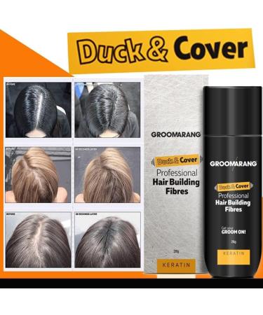 Hair Fibres GROOMARANG Keratin Hair Building Fibres for Thinning Hair - Instantly Conceals Thinning Areas for Fuller Thicker Hair - For Men & Women 28g PLUS 200ml Shampoo & Optimiser (Black) - Buy Online on GoSupps.com