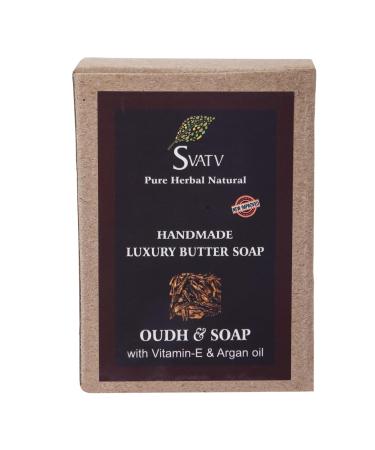 SVATV Handcrafted Herbal Soap - Exfoliating Oudh & Vitamin E - Ayurvedic Soap for All Skin Types - 250g Duo - Buy Online on GoSupps.com
