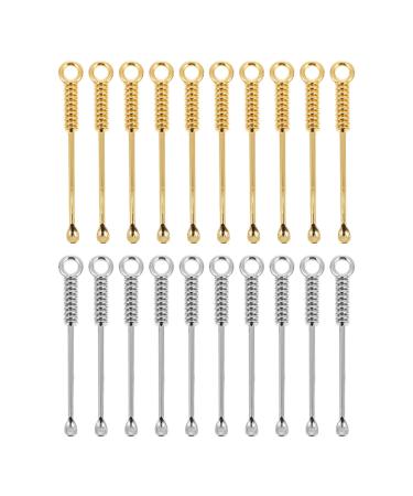 Cabilock Ear Cleaner Salt Spoon 20 Pcs Ear Picks Earwax Cleaner Ear Wax Spoon Ear Cleaning Tool Can Be a Chain Pendant for Outdoor Picnic Camping Accessories Small Spoon Stainless Steel Cleaner