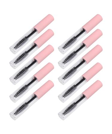 10pcs 5ml Empty Mascara Tube Refillable Clear Portable Eyelashes Cosmetic Bottle for Eyelash Growth Oil with Soft Brush Head Prevent Leakage Transparent Tube Portable Size
