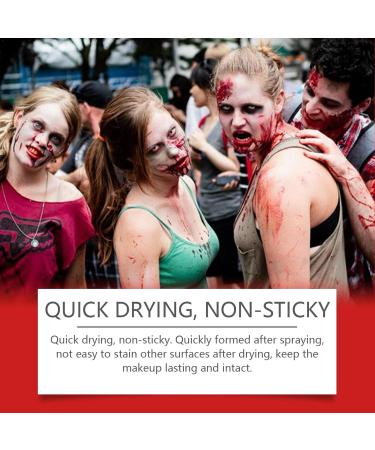 Set of 2 Halloween Blood Sprays - 60ml - Washable - For Clothing and Zombie Vampires - For Costumes Cosplay Makeup - Buy Online on GoSupps.com