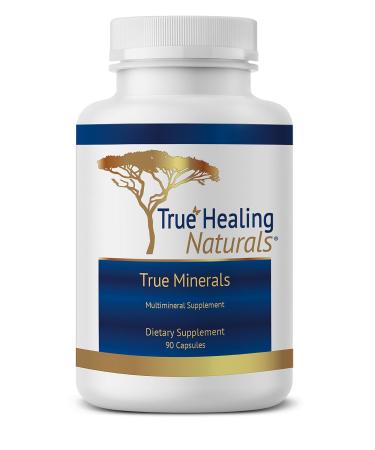 True Healing Naturals - True Minerals Supplement Promotes Gut & Heart Health 90 Vegetarian Capsules