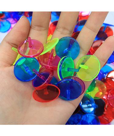 VEASAERS Golf Ball Markers Bulk - 50/100/150 Pcs Multicolor Position Markers - Transparent Plastic 25mm Flat Round Accessories - Buy Online on GoSupps.com