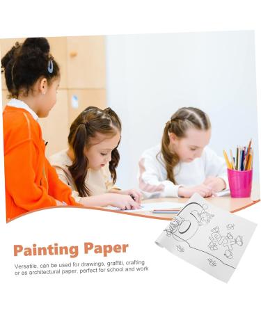 COHEALI 1 Roll Roll Drawing Paper Kids Paint Paper Diy Painting Paper Tracing Paper for Kids Stickers Puzzle As Shown 300X30CM - Buy Online on GoSupps.com