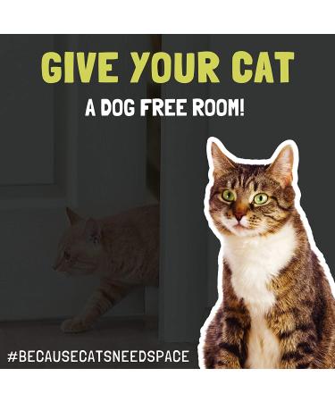 Door Buddy Adjustable Door Latch (Grey 2 Pack) - Stop Dog Eating Cat Poop with Simpler Litter Box Proofing, Convenient Cat and Adult Entry - Buy Online on GoSupps.com