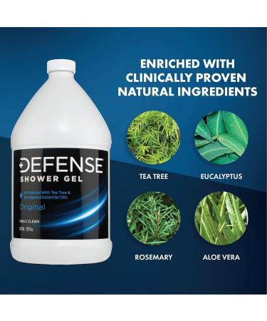 Defense Soap Body Wash - 1 Gallon Tea Tree Shower Gel | Natural Skin Care for All Skin Types - International Shipping Available - Buy Online on GoSupps.com