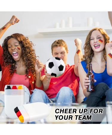 2 Pack Germany Face Paint Crayon Stick with Black Red and Yellow Color for Face Body Germany Flag Make up Accessories for Adults Sports Events Celebrations Party - Buy Online on GoSupps.com
