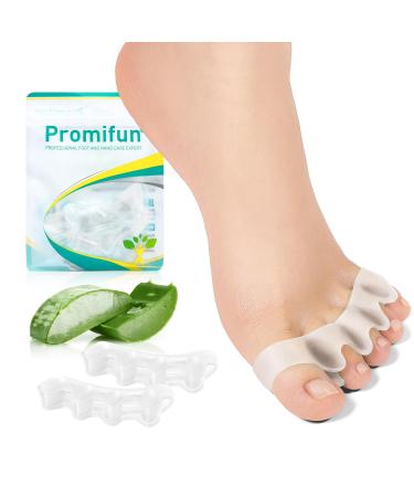 Toe Separators for Correct Bunions - Promifun 8 Pack Toe Spacers for Women and Men Correcting bunions and Restoring Toes to Their Original Shape Running & Yoga Practice
