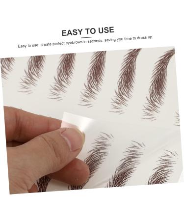 Beavorty 36 Sheets Waterproof Eyebrow Stickers Eyebrow Transfer Decals Makeup Brow Sticker Transfer Stickers - Buy Online on GoSupps.com