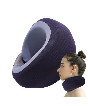 Soft Neck Brace Soft Foam Wraps Keep Vertebrae Stable Soft Foam Wraps Keep Vertebrae Stable Soft Neck Support Relieves Pressure in Spine Neck Support Brace for Travel Navy Blue